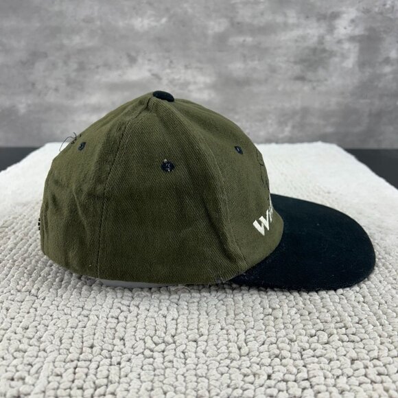 Vintage Stick World Snapback Hat OSFA Whatever Caricature Two Tone Embroidered - Picture 5 of 7